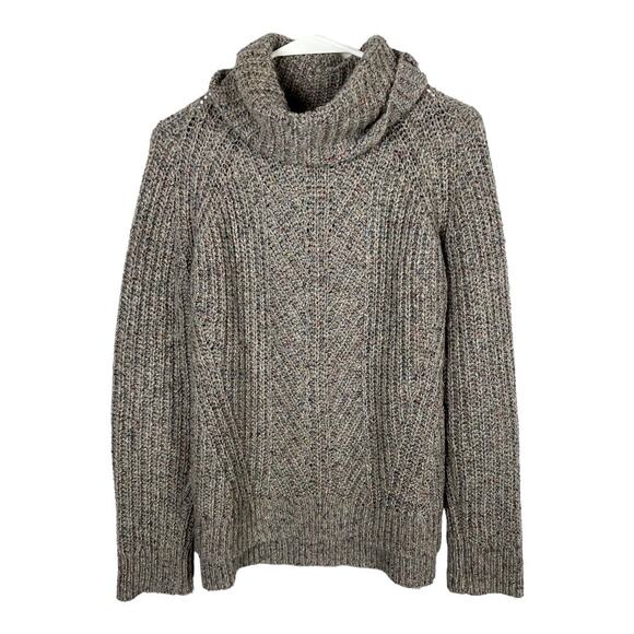 Madewell confetti Gray rainbow knit turtleneck sweater XS Silk Wool - Picture 5 of 7